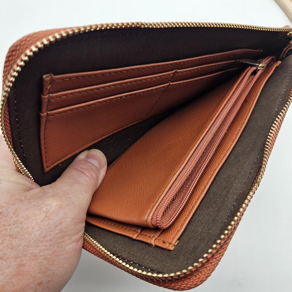 Simply Southern Wallet Womens Zip Around Organizer Clutch Faux Leather Card Case - Picture 4 of 8